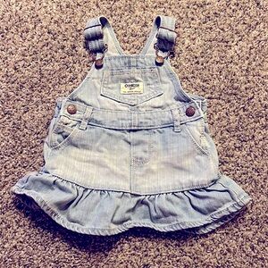 9mo Baby Girl Oshkosh Overall Dress